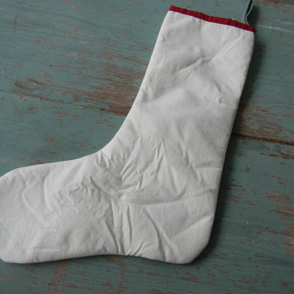 NWT PIER 1 EMBROIDERED  CHRISTMAS HOLLY BERRIES STOCKING - Picture 3 of 3